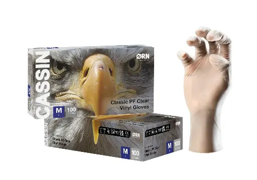 Cassin Classic Medium Duty Clear Vinyl Box 100, 4.5g - 1 Case (10 Boxes of 100)