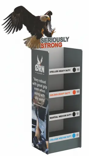 [POS4] Point Of Sale 4-Shelf Glove Stand - 1 Per Case